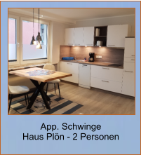 App. Schwinge  Haus Plön - 2 Personen