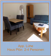 App. Lühe  Haus Plön  2-4 Personen