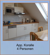 App. Koralle 4 Personen