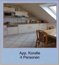 App. Koralle 4 Personen
