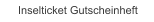 Inselticket Gutscheinheft